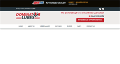 Desktop Screenshot of dominatorlubes.com